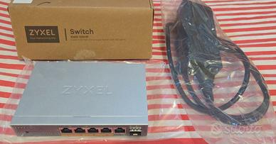 Zyxel Switch Ethernet 5 Porte + fibra + gbic