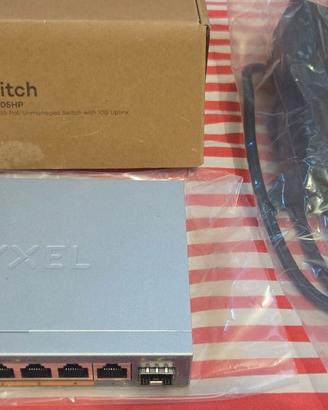 Zyxel Switch Ethernet 5 Porte + fibra + gbic