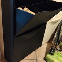 scarpiera componibile 4 pezzi nera