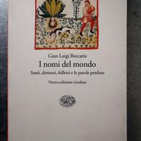 I nomi del mondo / Gian Luigi Beccaria / Raro!!