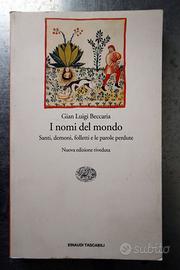 I nomi del mondo / Gian Luigi Beccaria / Raro!!