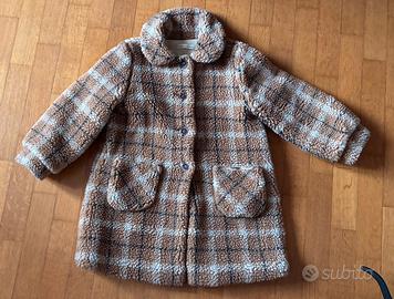 Giacca bambina in teddy stampato