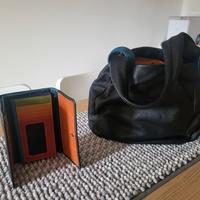 BORSA MANDARINA DUCK 2020 ECOPELLE + PORTAFOGLIO