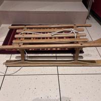 Slitta vintage in legno