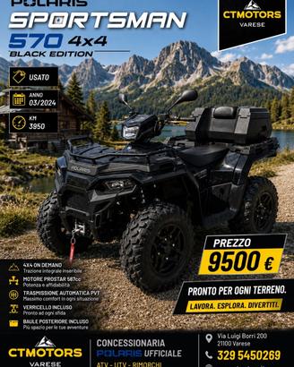 Polaris Sportsman 570 4x4 BLACK EDITION