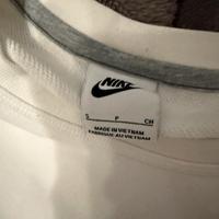 Felpa bianca senza cappuccio nike