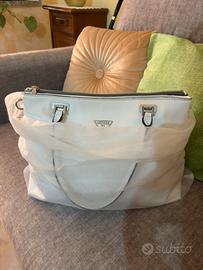 Borsa guess con manico bianca