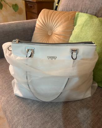 Borsa guess con manico bianca
