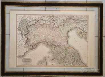 2 Mappe -  Cartine Italia Pinkerton d'epoca (1809)