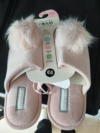 Calde pantofole donna Memory foam