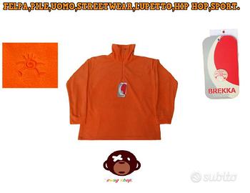 Felpa Pile Uomo Lupetto Maglione Casual +OMAGGIO