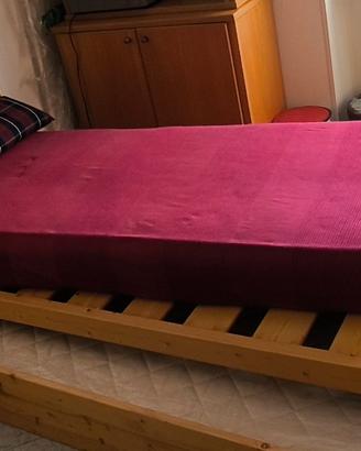 Letto con secondo letto estraibile Mimax
