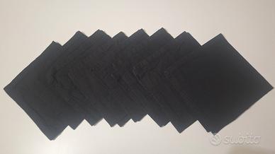 Tovaglioli neri in cotone Croff