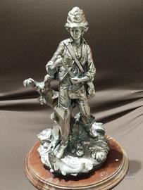 scultura blacato argento 