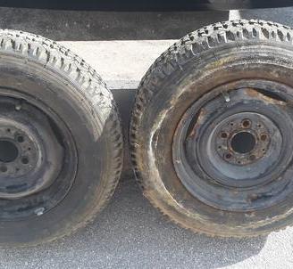 2 cerchi in ferro da 5,5 X 14 Mercedes w123