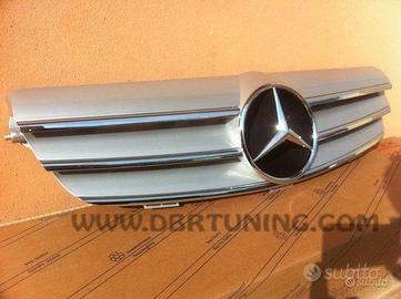 Calandra AMG Mercedes CLK W209 02-09 silver-cromo