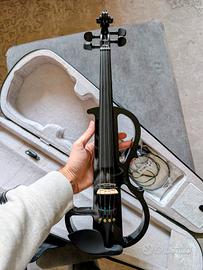Violino Elettrico Silent 3/4 - Nero Metallizzato