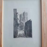Quadretti di stampe di incisioni di Parigi
