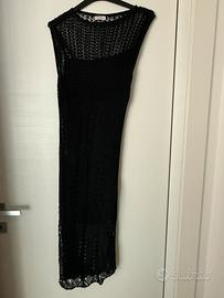 Abito midi MAX&Co in maglia leggera traforata nero