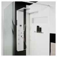 Colonna doccia in vetro temperato, con miscelatore
