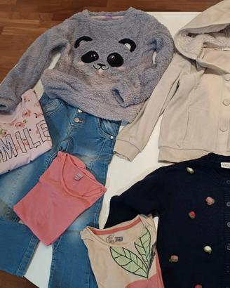 Abbigliamento bambina 12 pezzi 6-7-8-9 anni