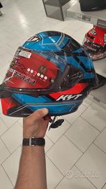 Casco integrale Kyt R2R Parsec nero blu rosso