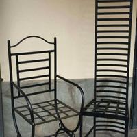 sedie in ferro battuto 