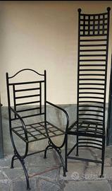 sedie in ferro battuto 