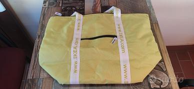Borsa termica IKEA grande – gialla con tasche e ma