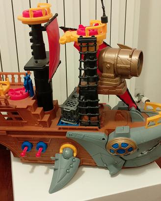 Fisher-Price Imaginext Squalo-Nave dei Pirati 