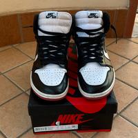 Jordan 1 high retro satin black toe