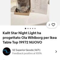 Lampada decorazione Ikea.