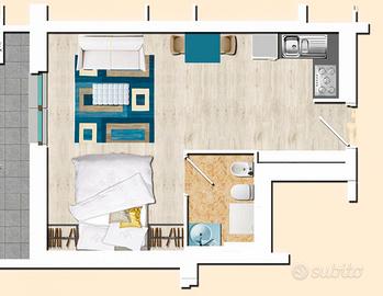 MONOLOCALE CON SPESE COND. COMPRESE - Vigevano