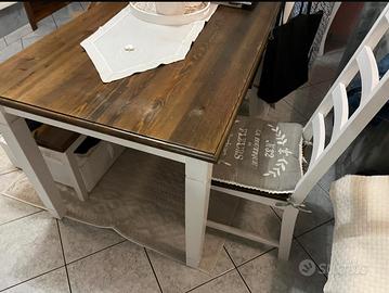 tavolo + panca e 3 sedie