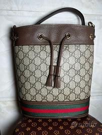Borsa a secchiello/con motivo a righe Gucci Ophidi