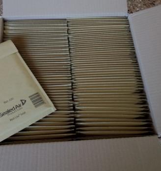100 Buste Imbottite Mail Lite Gold cm 15 x 21