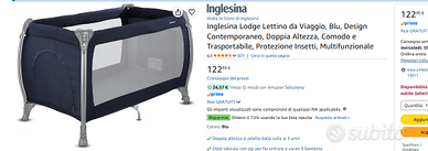 Inglesina Lodge Lettino da Viaggio