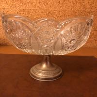 Alzata portafrutta in cristallo