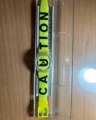 Swatch Vintage "Caution" GK224 (1996) NUOVO
