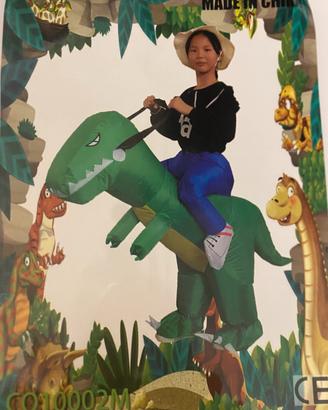 Travestimento gonfiabile carnevale dinosauro