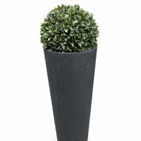 Vaso alto con pianta bosso artificiale design