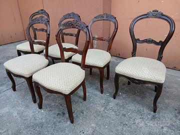 6 sedie vintage