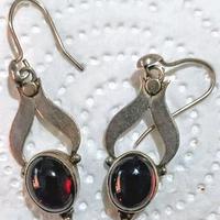 Orecchini Vintage cabochon ovale 