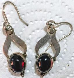 Orecchini Vintage cabochon ovale 