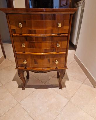Comodino con cassetti anni 70