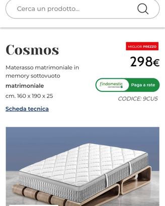 Materasso memory
