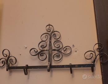 portachiavi da parete in metallo vintage