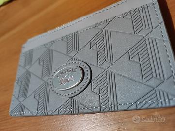 Portacarte Lacoste grigio