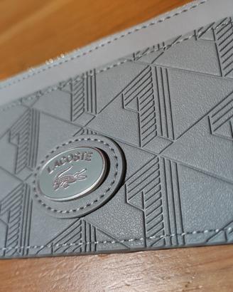 Portacarte Lacoste grigio