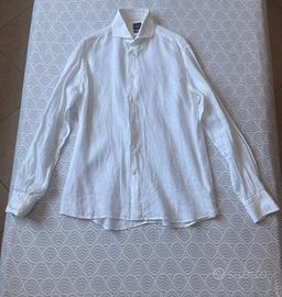 Camicia Adriano Sassi 100% Lino Bianca - Slim Fit